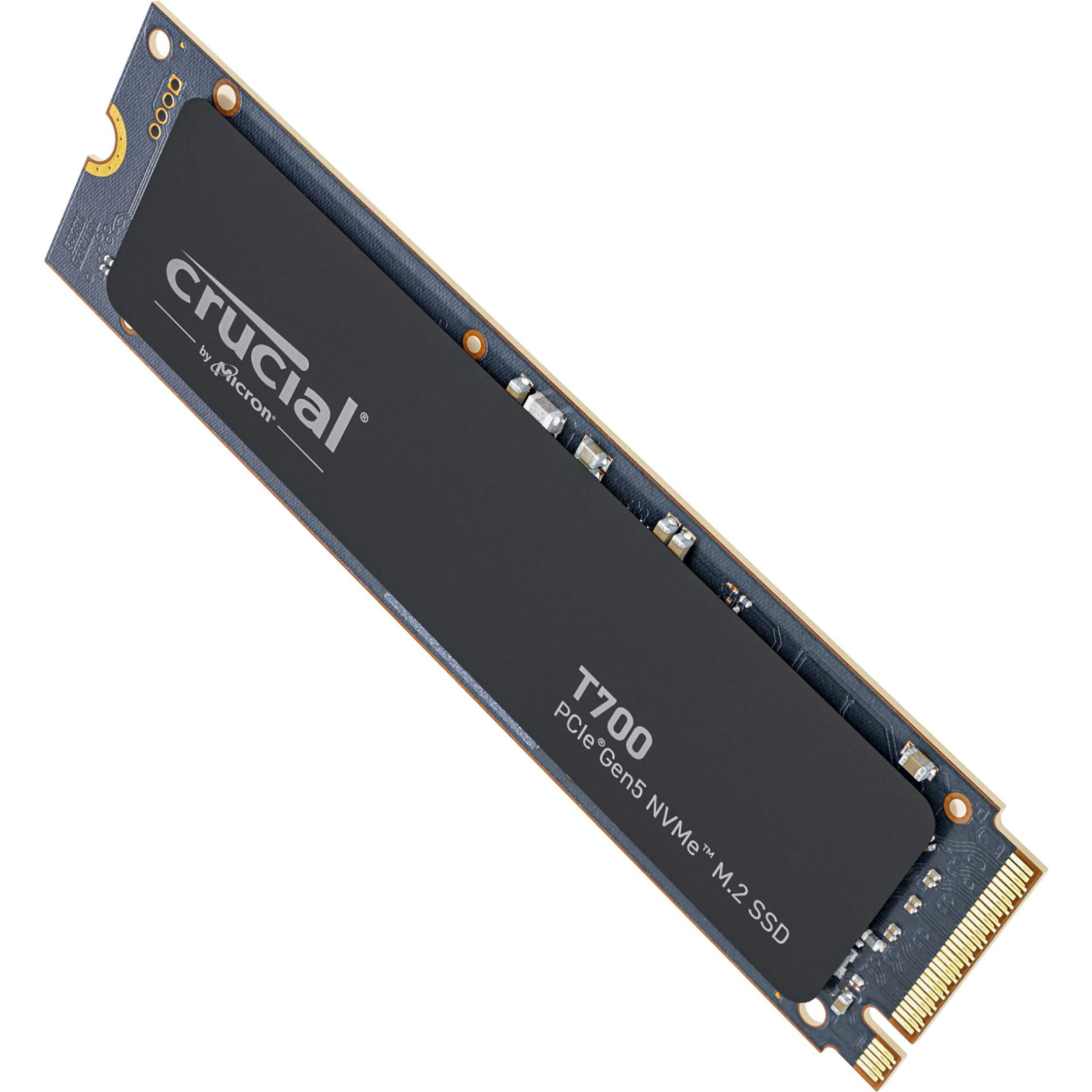 CRUCIAL T700 PCIe Gen5 intern NVMe, 2 TB via SSD SSD, M.2 NVMe