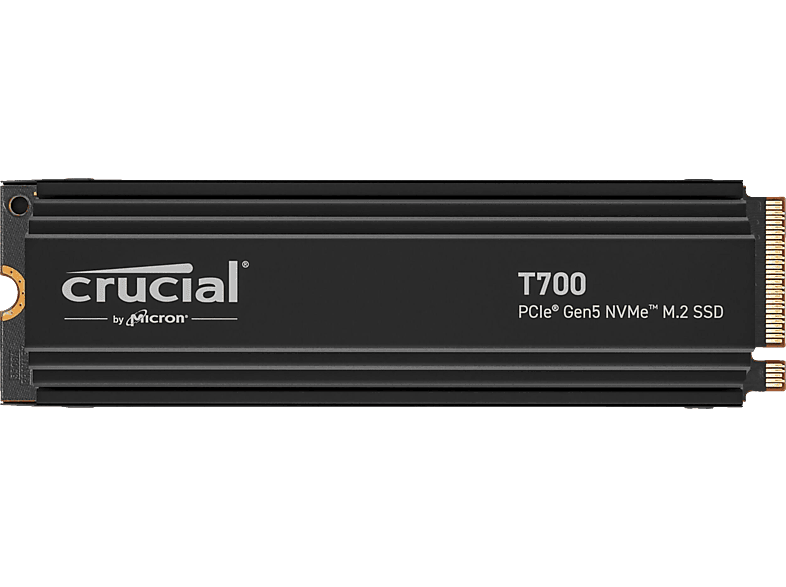 CRUCIAL T700 mit Heatsink PCIe Gen5 NVMe SSD, 1 TB SSD M.2, intern