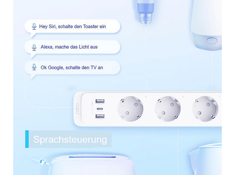 TP-Link P300 smarte WLAN-Steckdosenleiste; WLAN Steckdosenleiste — Foto 4 von 5