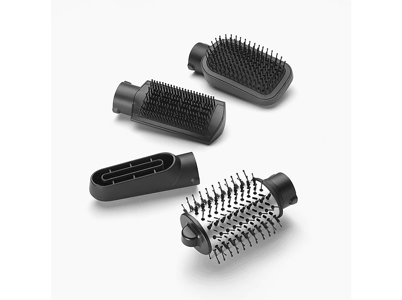 Moldeador - Babyliss Airstyler Hydro Fusion Smooth & Shape, 2 niveles temperatura, 4 accesorios, Azul