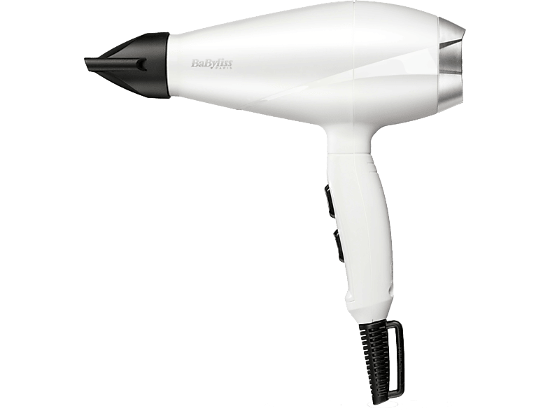 Secador - BaByliss Speed Pro 2000, 2 kW, velocidades, niveles temperatura, Blanco