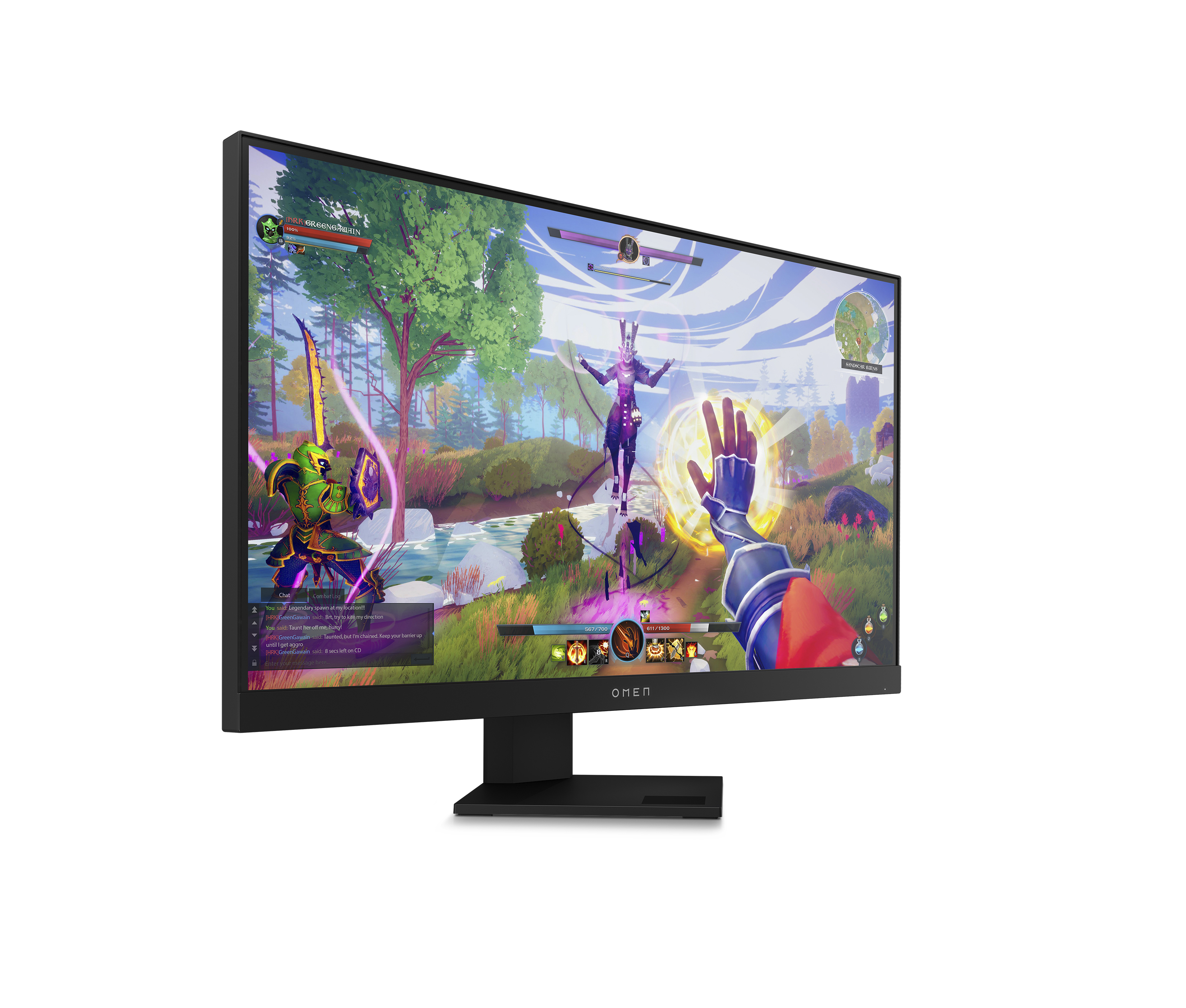 Monitor - HP OMEN 25i, 24.5", Full HD, 1 ms, 165 Hz, 1 HDMI 2.0, 2 USB, IPS, AMD FreeSync™ Premium Pro, Eyesafe®, Negro