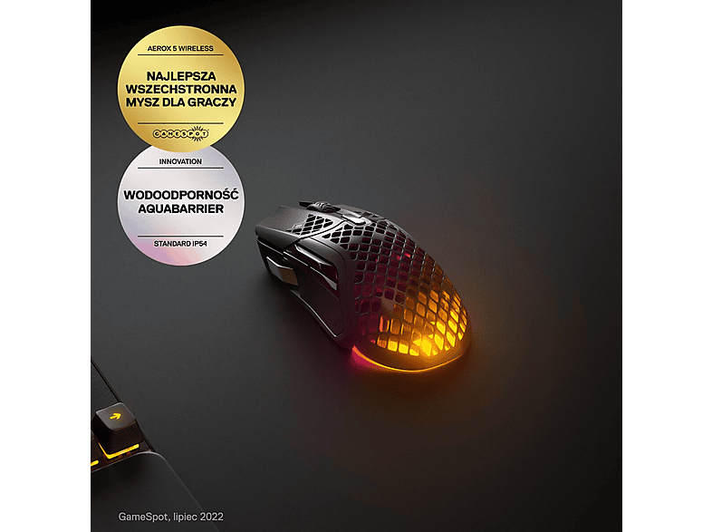 Mysz SteelSeries Aerox 5 Wireless (62406) – zdjęcie 2