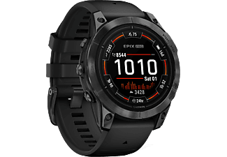 GARMIN epix Pro (Gen2) 47 mm - GPS-Smartwatch (125 - 208 mm, Silikon, Schwarz/Schiefergrau)