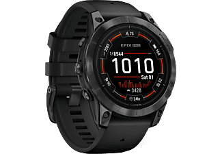 GARMIN epix Pro (Gen2) 47 mm - Smartwatch con GPS (125 - 208 mm, Silicone, Nero/grigio ardesia)