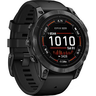 GARMIN epix Pro (Gen2) 47 mm - Smartwatch con GPS (125 - 208 mm, Silicone, Nero/grigio ardesia)