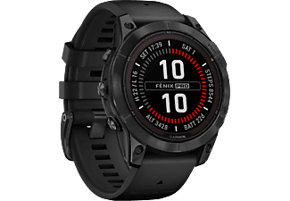 GARMIN fēnix 7 Pro Solar - Smartwatch con GPS (125 - 208 mm, Silicone, Nero/grigio ardesia)