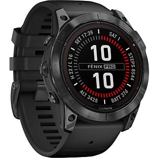 GARMIN fēnix 7X Pro Solar - Smartwatch con GPS (127-210 mm, Silicone, Nero/grigio ardesia)