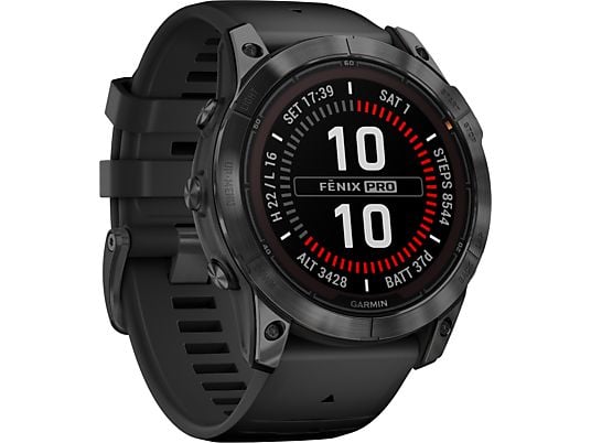GARMIN fēnix 7X Pro Solar - Smartwatch con GPS (127-210 mm, Silicone, Nero/grigio ardesia)