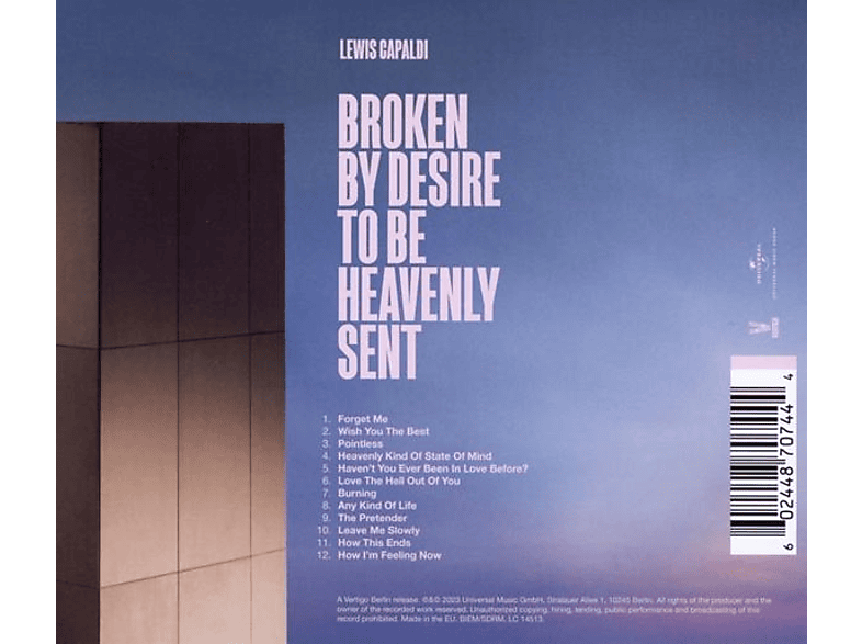 Thumbnail - Lewis Capaldi - Broken By Desire To Be Heavenly Sent (CD)