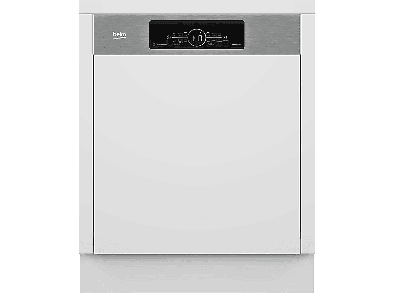 BEKO BDSN3844M0X Geschirrspüler (teilintegrierbar, 598 mm breit, 43 dB (A), C)