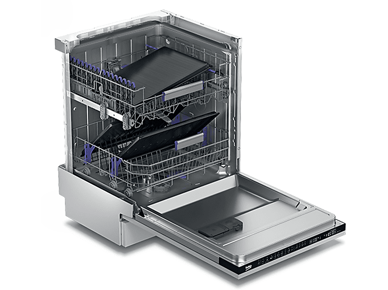 BEKO BDUN3844M0X Geschirrspüler (unterbaufähig, 598 mm breit, 43 dB (A), C)