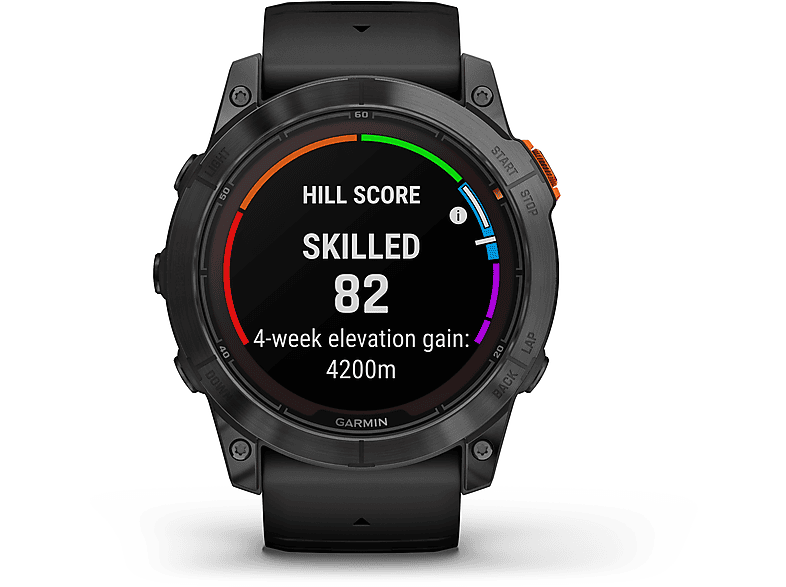 GARMIN FENIX 7 X PRO SOLAR Smartwatch Silikon, 127-210 mm, Schwarz/Schiefergrau