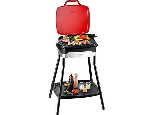 TRISA BBQ0683 2en1 - Gril électrique (Noir/rouge)