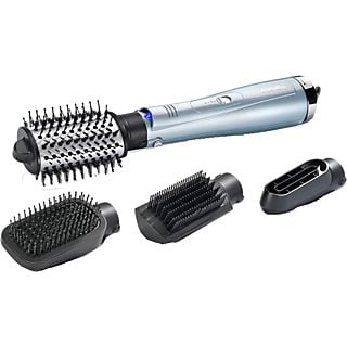 Moldeador - Babyliss Airstyler Hydro Fusion Smooth & Shape, 2 niveles temperatura, 4 accesorios, Azul