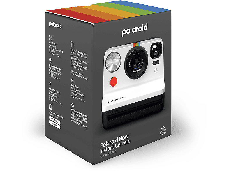 POLAROID Now Gen 2 Anlık Fotoğraf Makinesi Siyah Beyaz_4