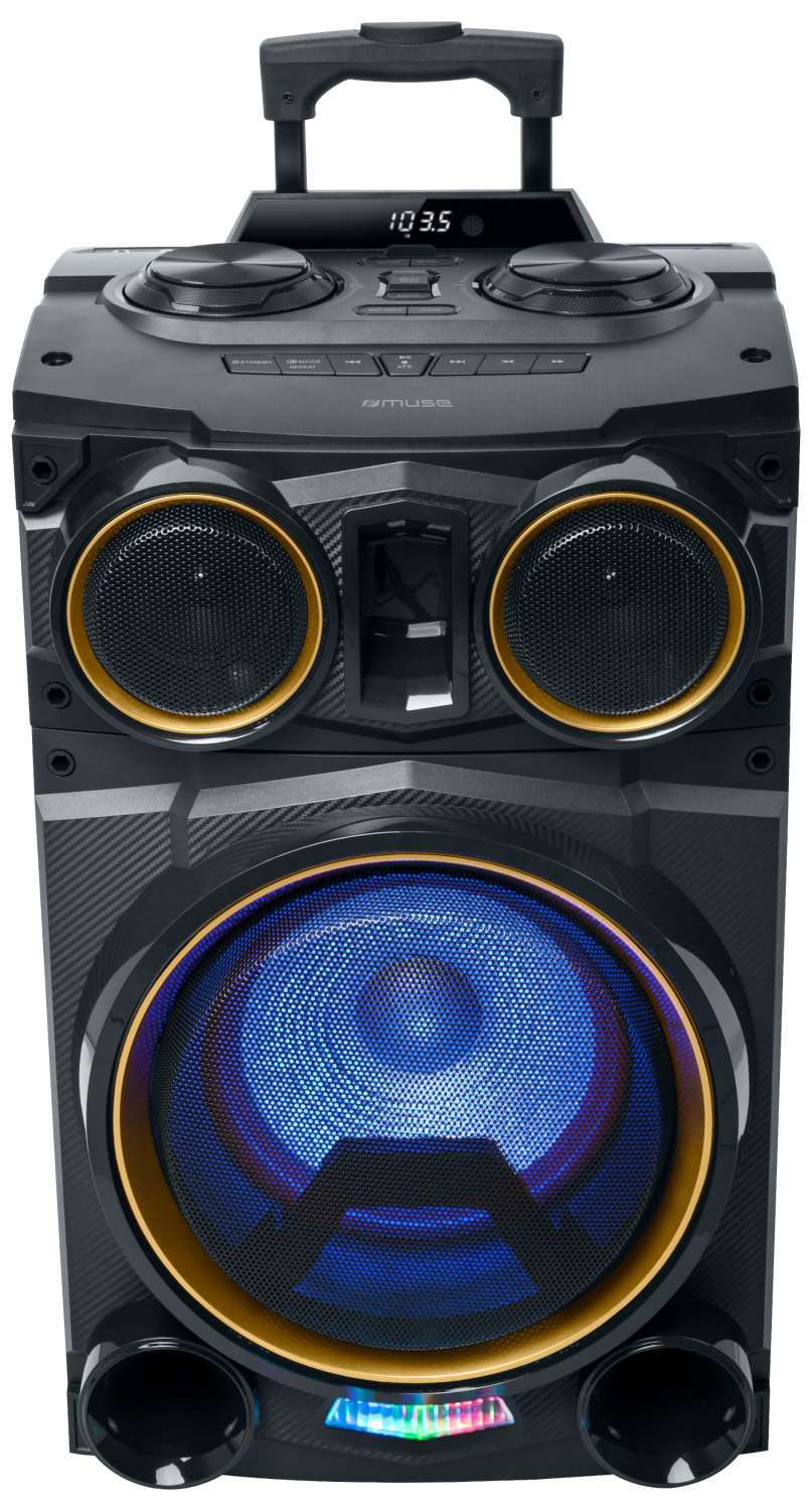 MUSE M-1938 DJ hordozható partyhangfal mikrofonnal