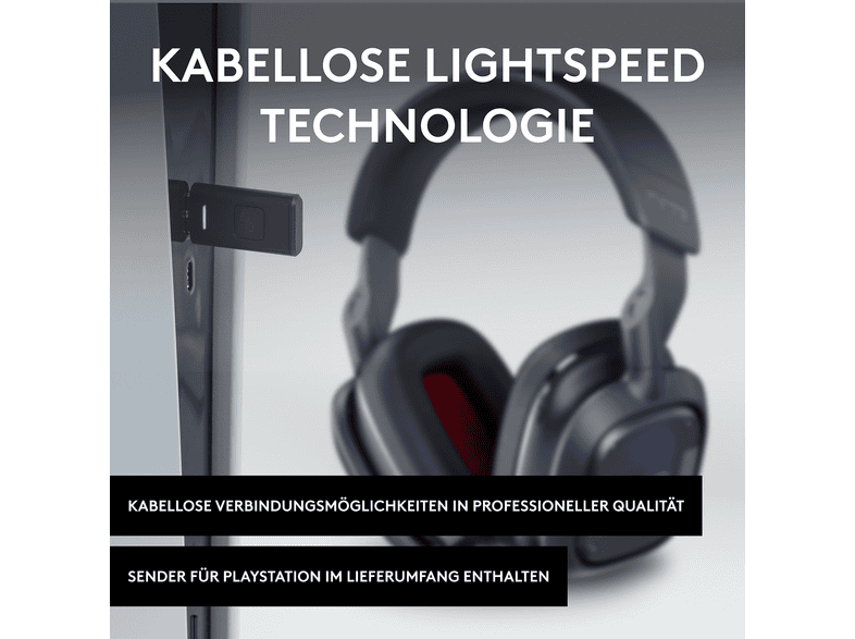 Astro Gaming A30, Kabelloses Gaming Headset, Lightspeed & Bluetooth (PlayStation PS5), Marine — Foto 3 von 5