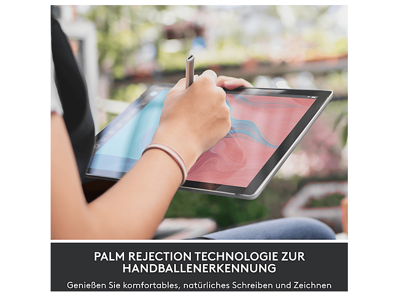 LOGITECH Crayon (USB-C), iPad (alle Modelle ab 2018), Pixelgenauer digitaler Zeichenstift, Silber — Foto 5 von 5