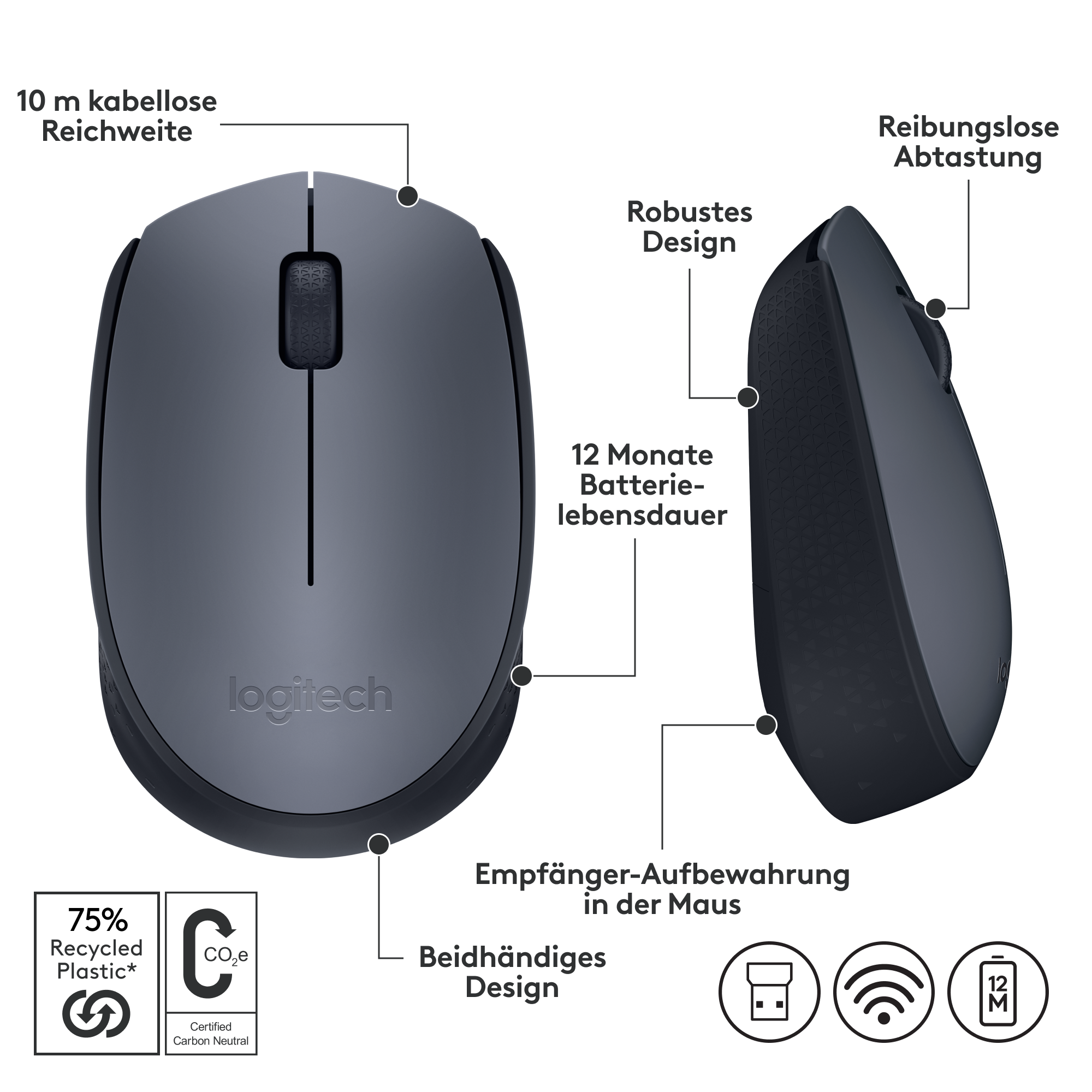 Weißes Mikrofon mit Headset. Text zur Überwachung der Kopfhörer-Soundübertragung.