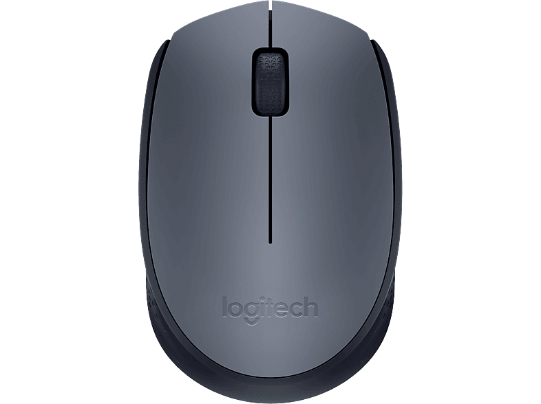LOGITECH M170, Kabellose Maus, USB-Empfänger, Grau; PC Maus