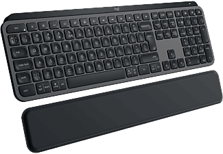 LOGITECH MX Keys S + Palm Rest - Kabellose Tastatur (Grafit)
