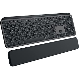 LOGITECH MX Keys S + Palm Rest - Kabellose Tastatur (Grafit)