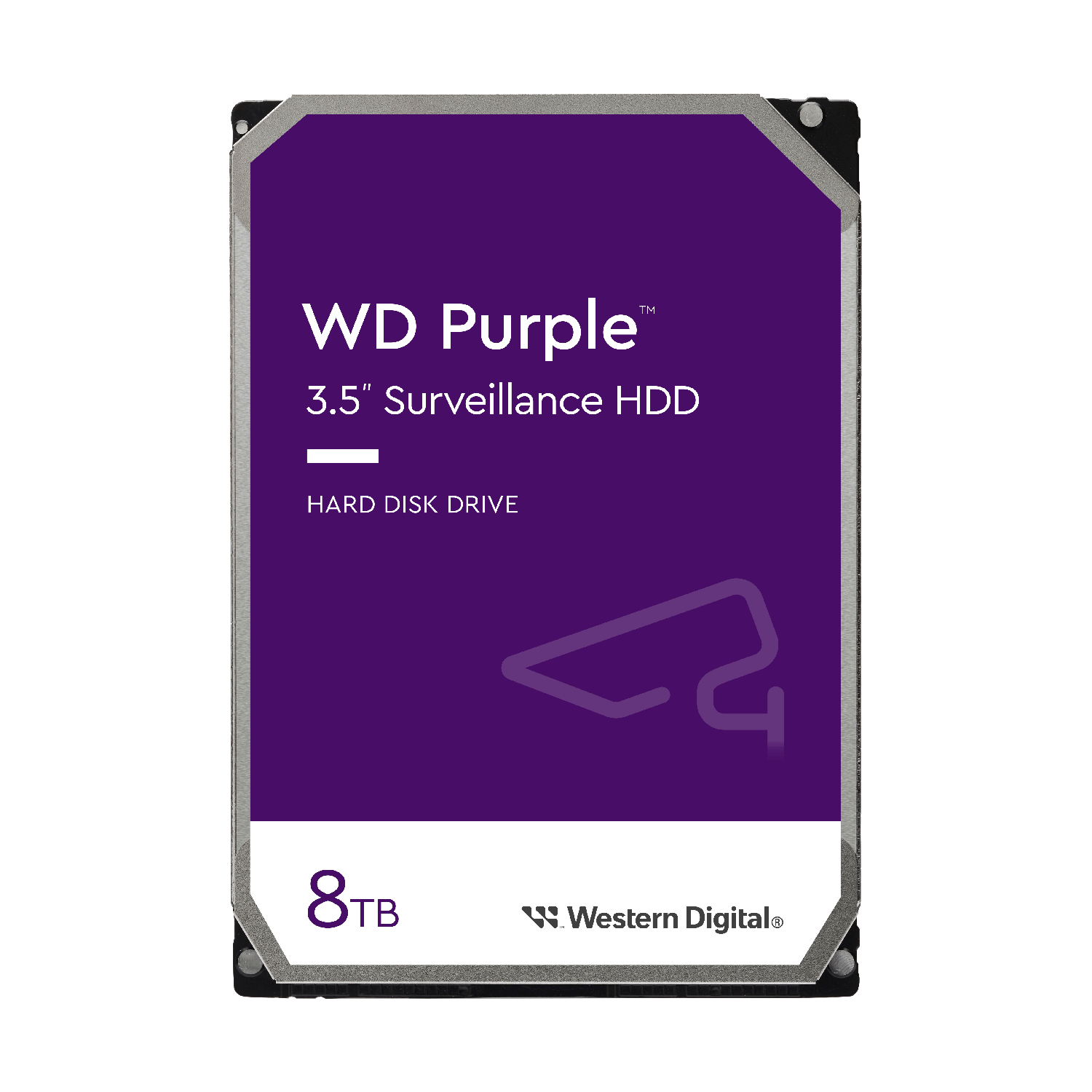 Disco duro interno 8 TB - Western Digital WD Purple, Videovigilancia, 3.5", 5400 rpm, 6Gb/s, Púrpura