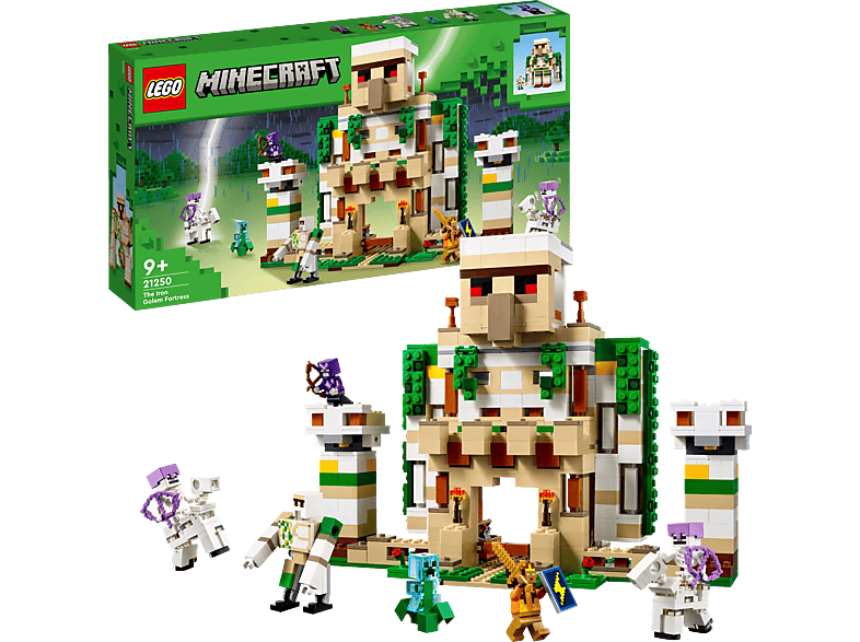LEGO Minecraft 21250 Bausatz, Die Eisengolem-Festung Mehrfarbig
