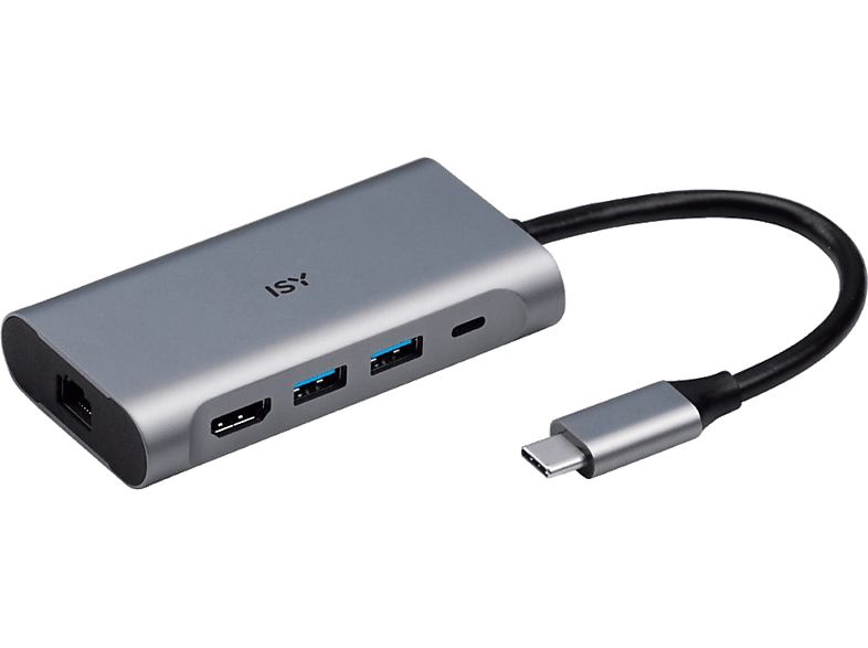 Hub USB-C, Connect2Mobile, multiport, LAN/Ethernet, 7 ports