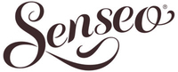 The Senseo logo, brown cursive text on a white background.