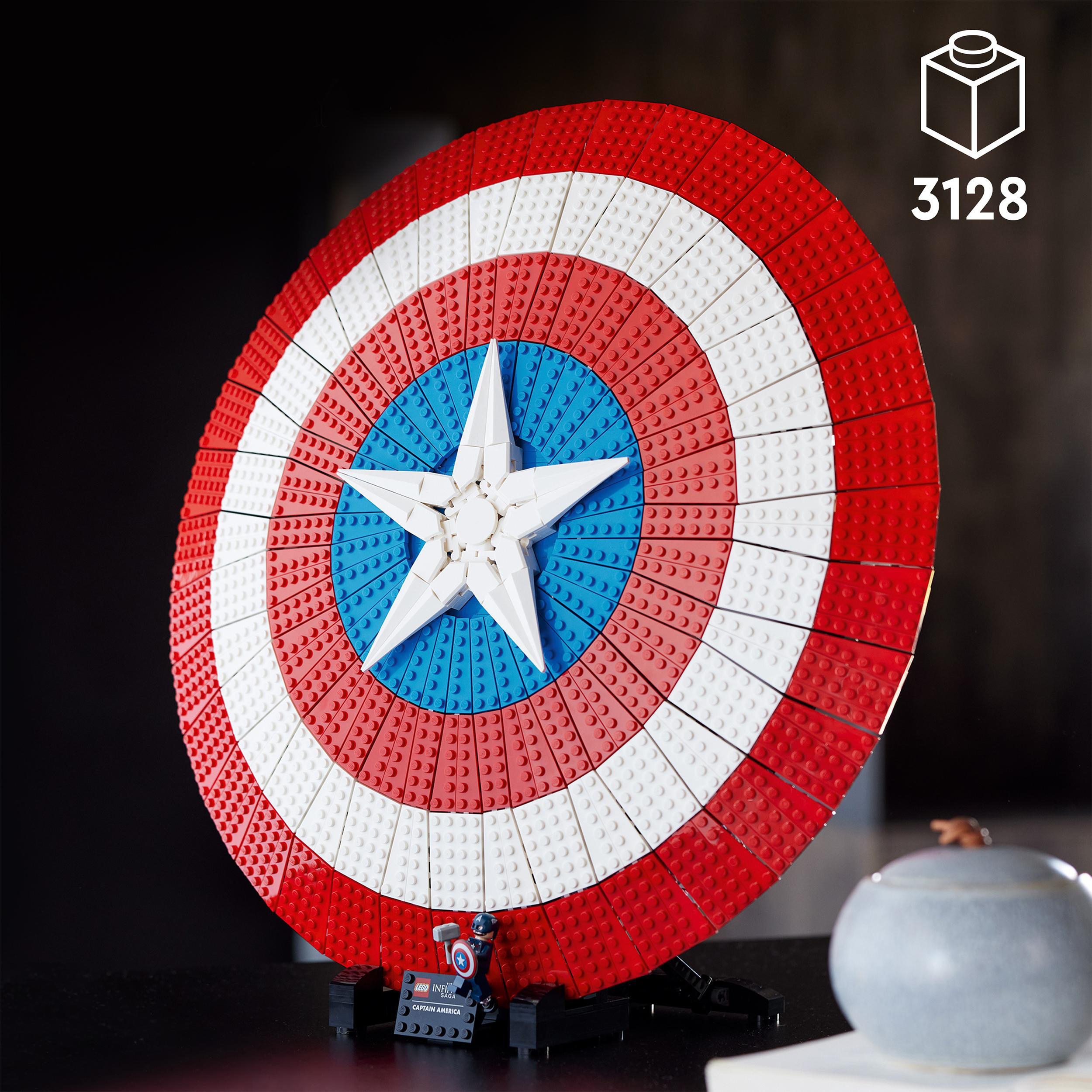 LEGO Marvel 76262 Captain Americas Mehrfarbig Bausatz, Schild