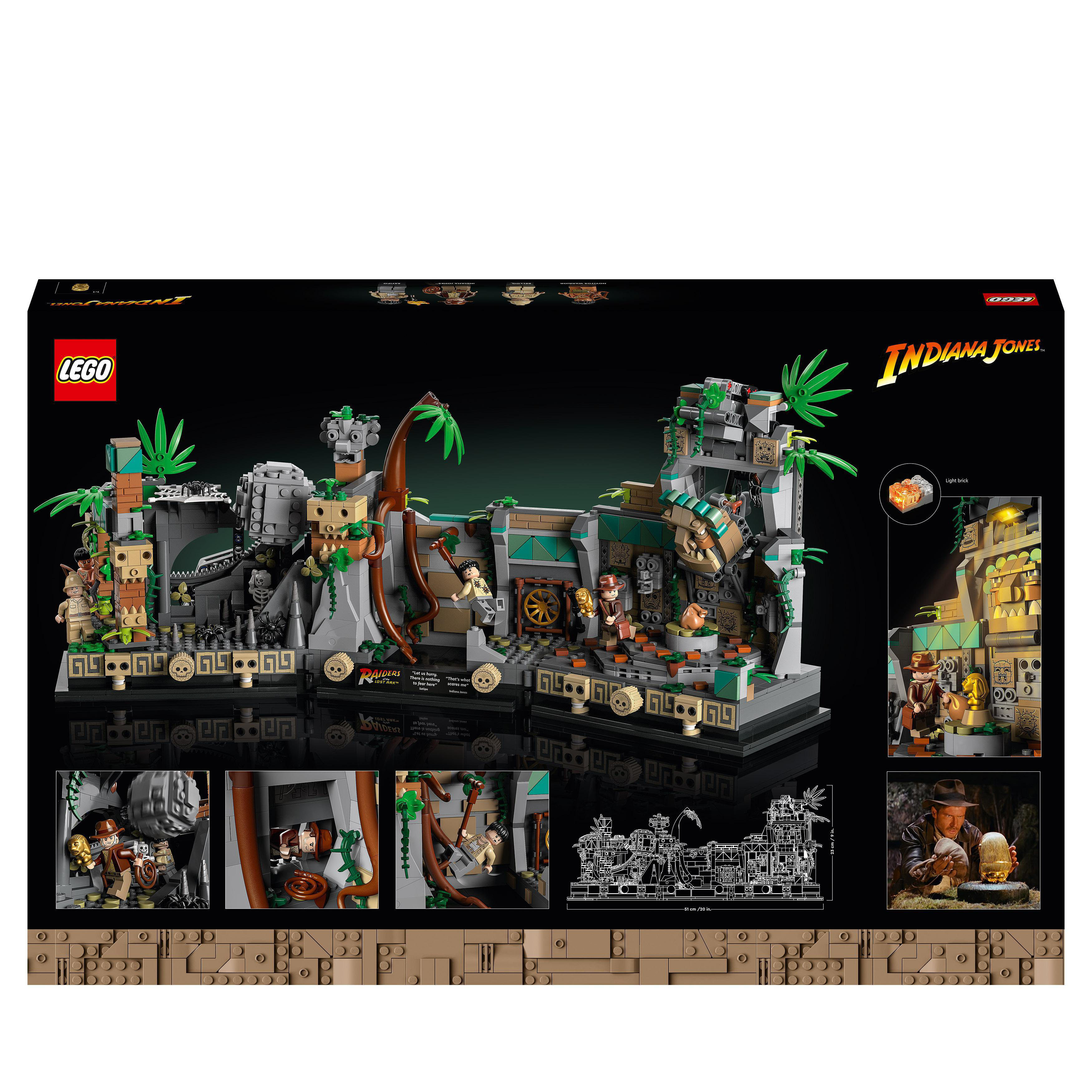 LEGO Indiana Jones 77015 Götzen Bausatz, goldenen des Tempel Mehrfarbig