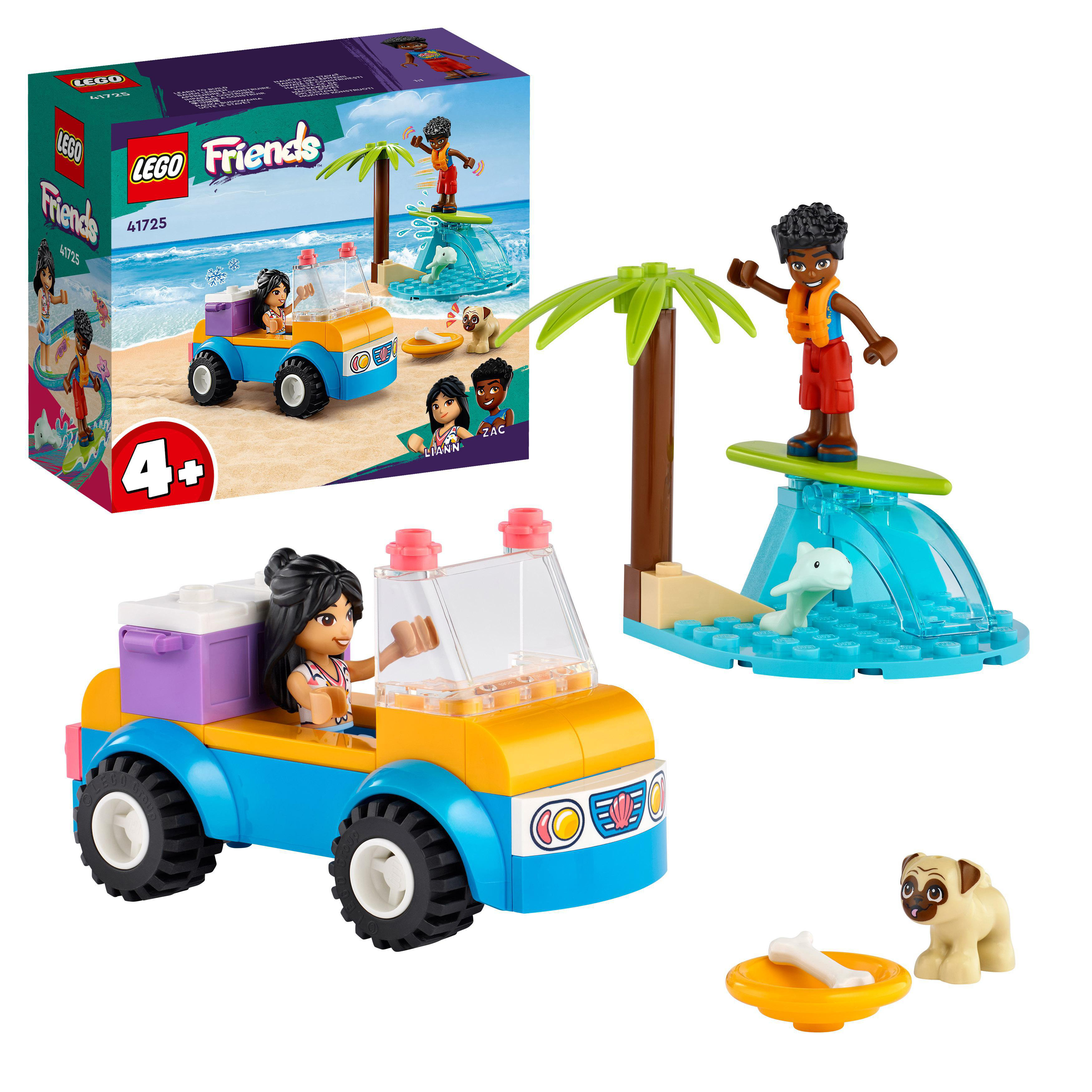 Bausatz, LEGO Mehrfarbig 41725 Friends Strandbuggy-Spaß