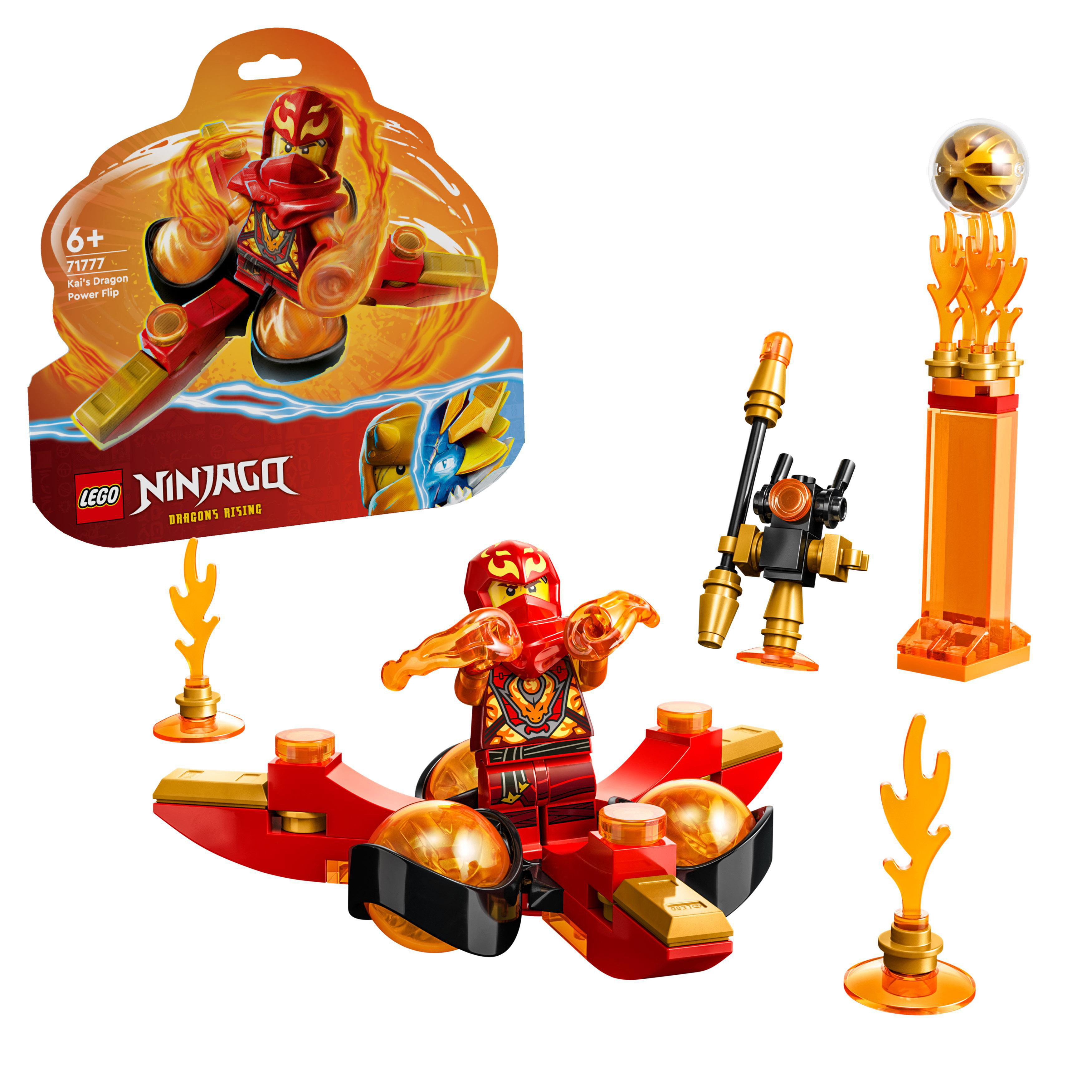 NINJAGO LEGO Kais Mehrfarbig Drachenpower-Spinjitzu-Flip Bausatz, 71777