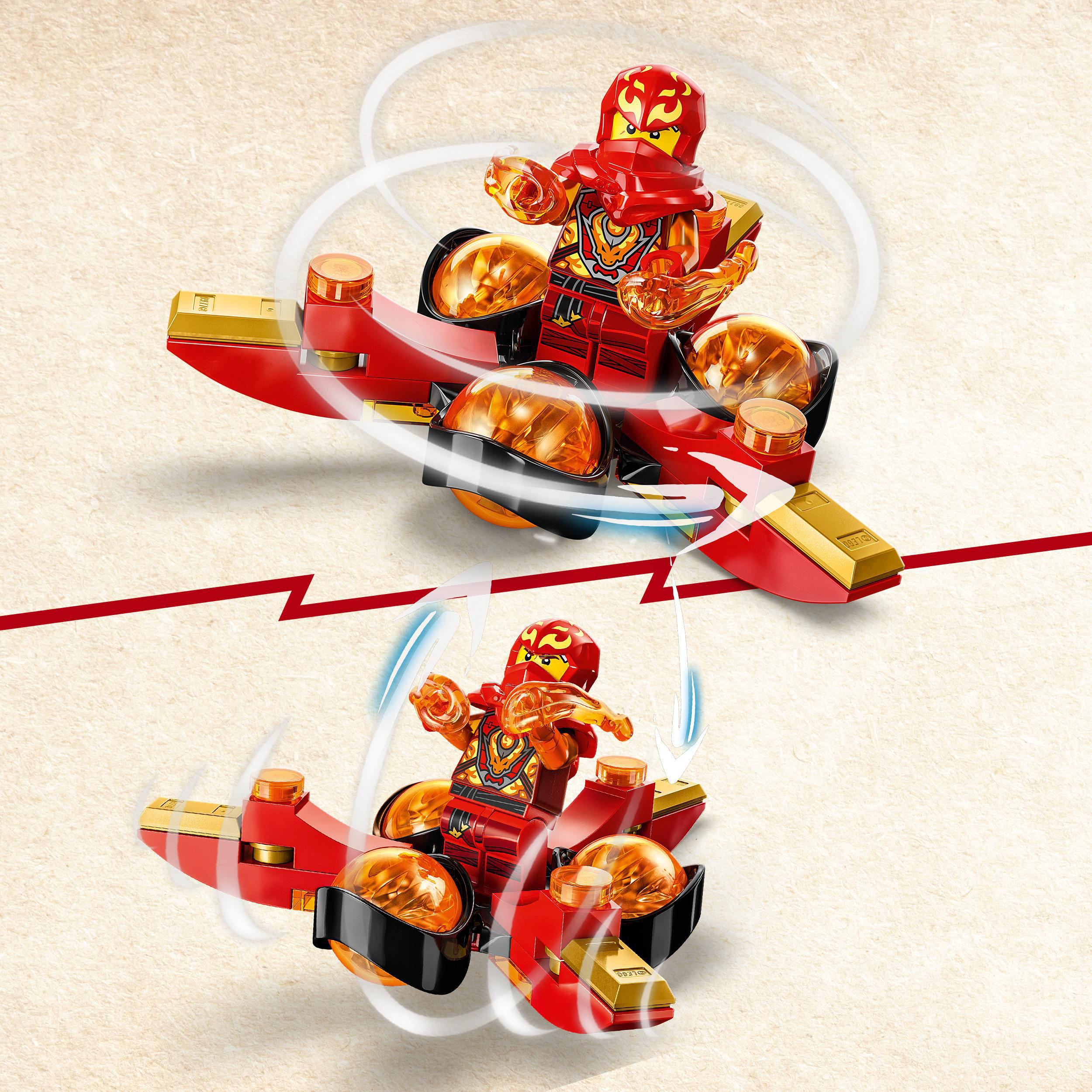 NINJAGO 71777 Drachenpower-Spinjitzu-Flip LEGO Mehrfarbig Bausatz, Kais