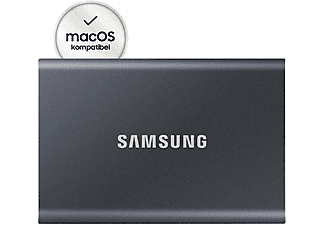 SAMSUNG Portable SSD T7 Festplatte, 500 GB SSD, extern, Titan grey