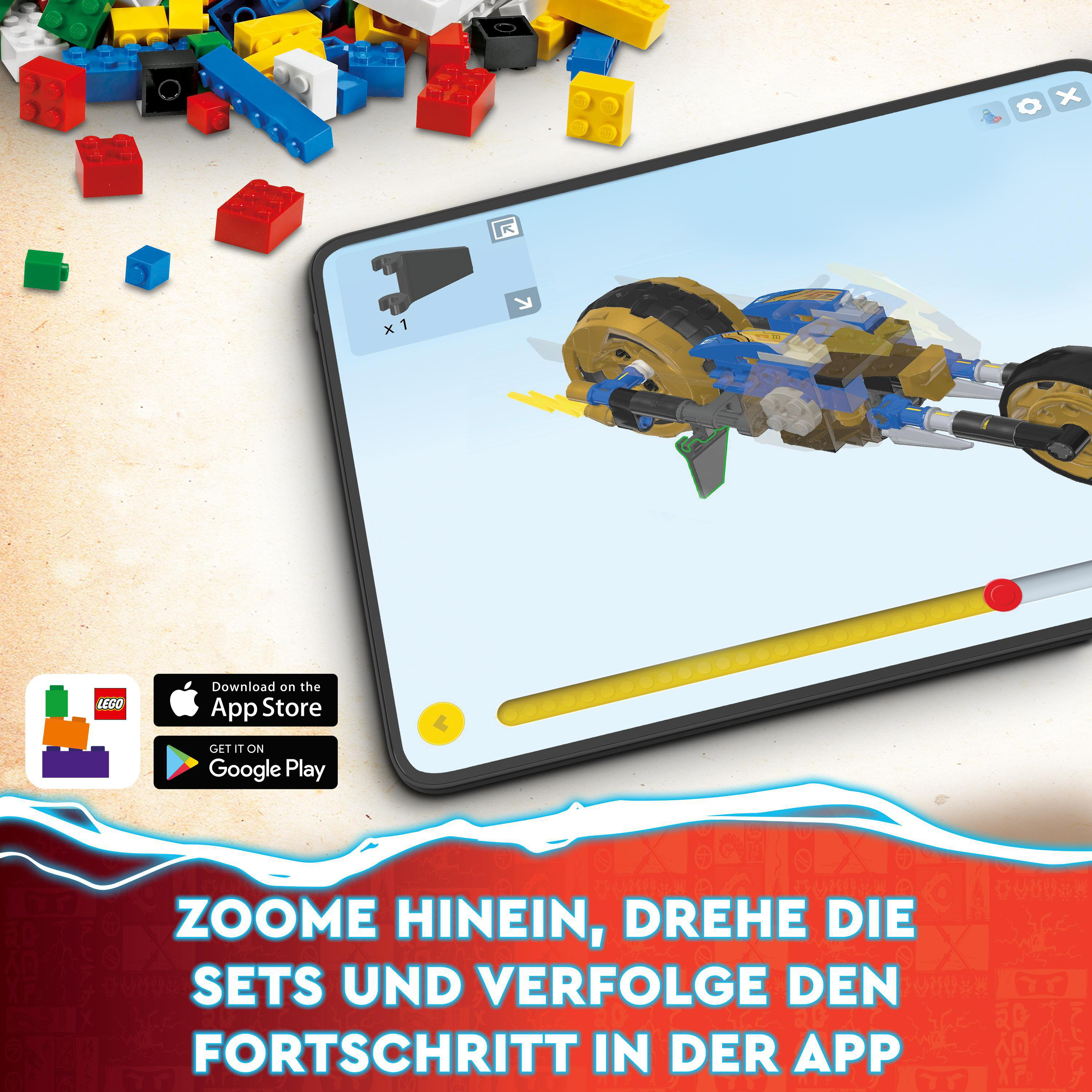 LEGO NINJAGO 71791 Zanes Mehrfarbig Bausatz, Drachenpower-Spinjitzu-Rennwagen