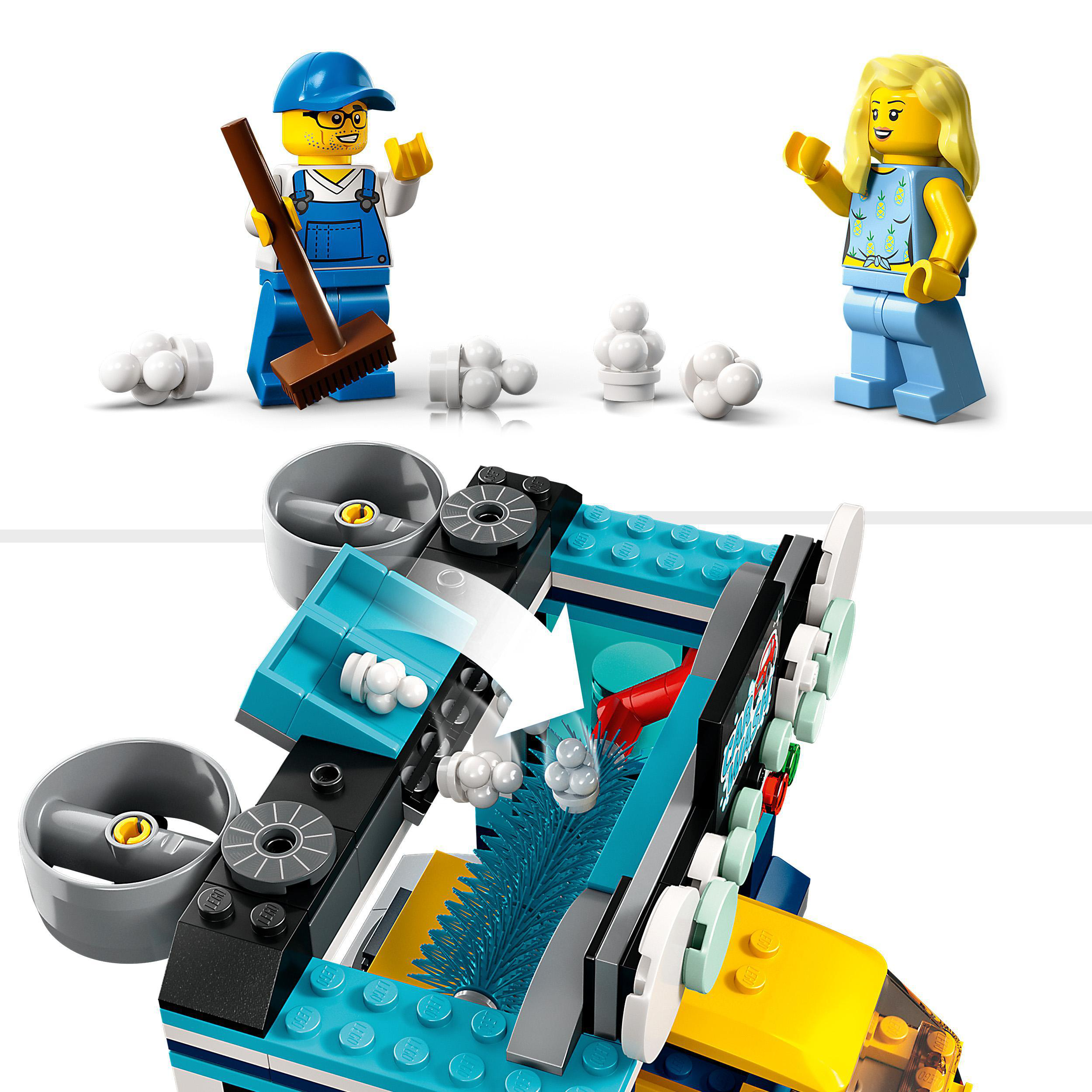 LEGO City Bausatz, Autowaschanlage Mehrfarbig 60362