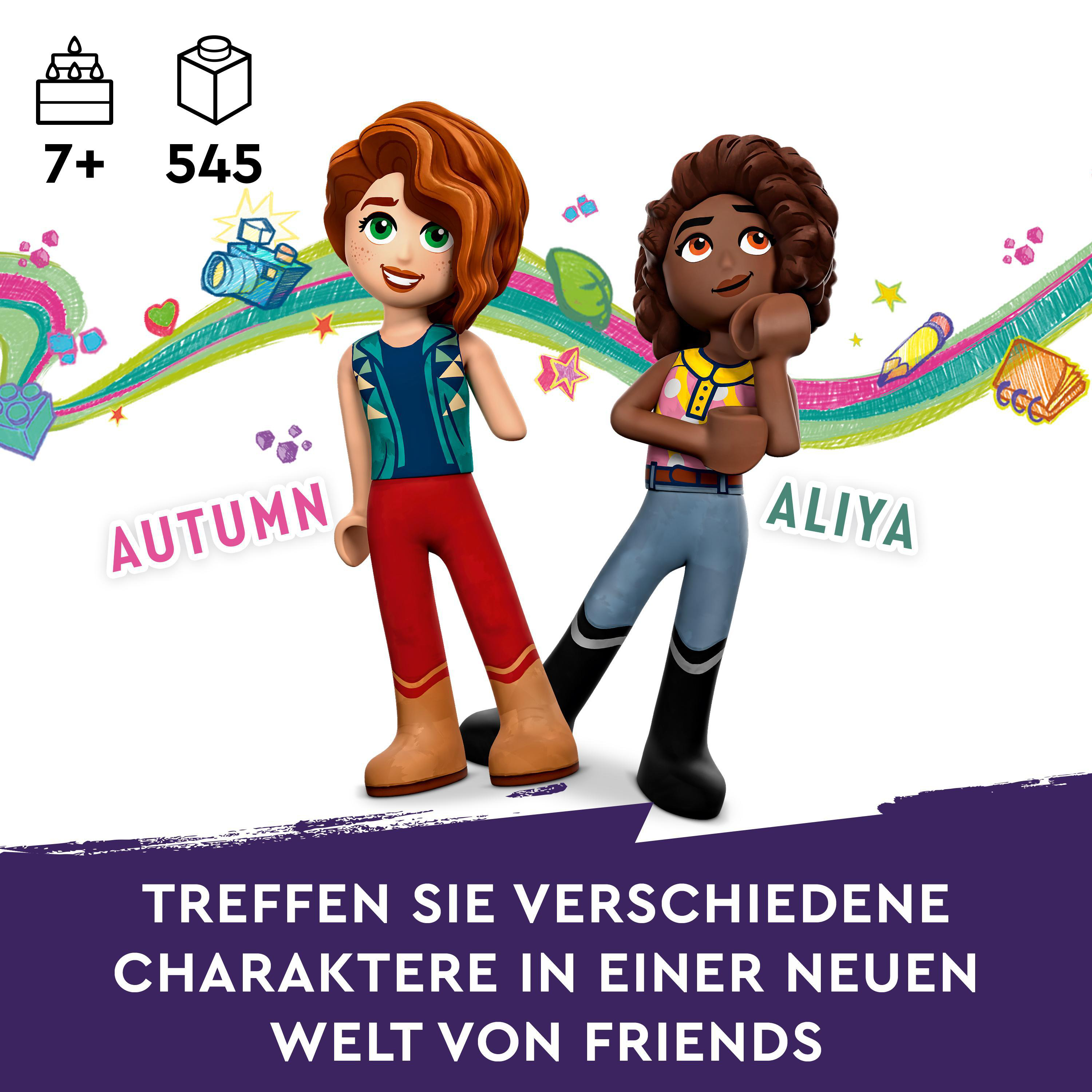 LEGO Friends 41745 Mehrfarbig Autumns Bausatz, Reitstall
