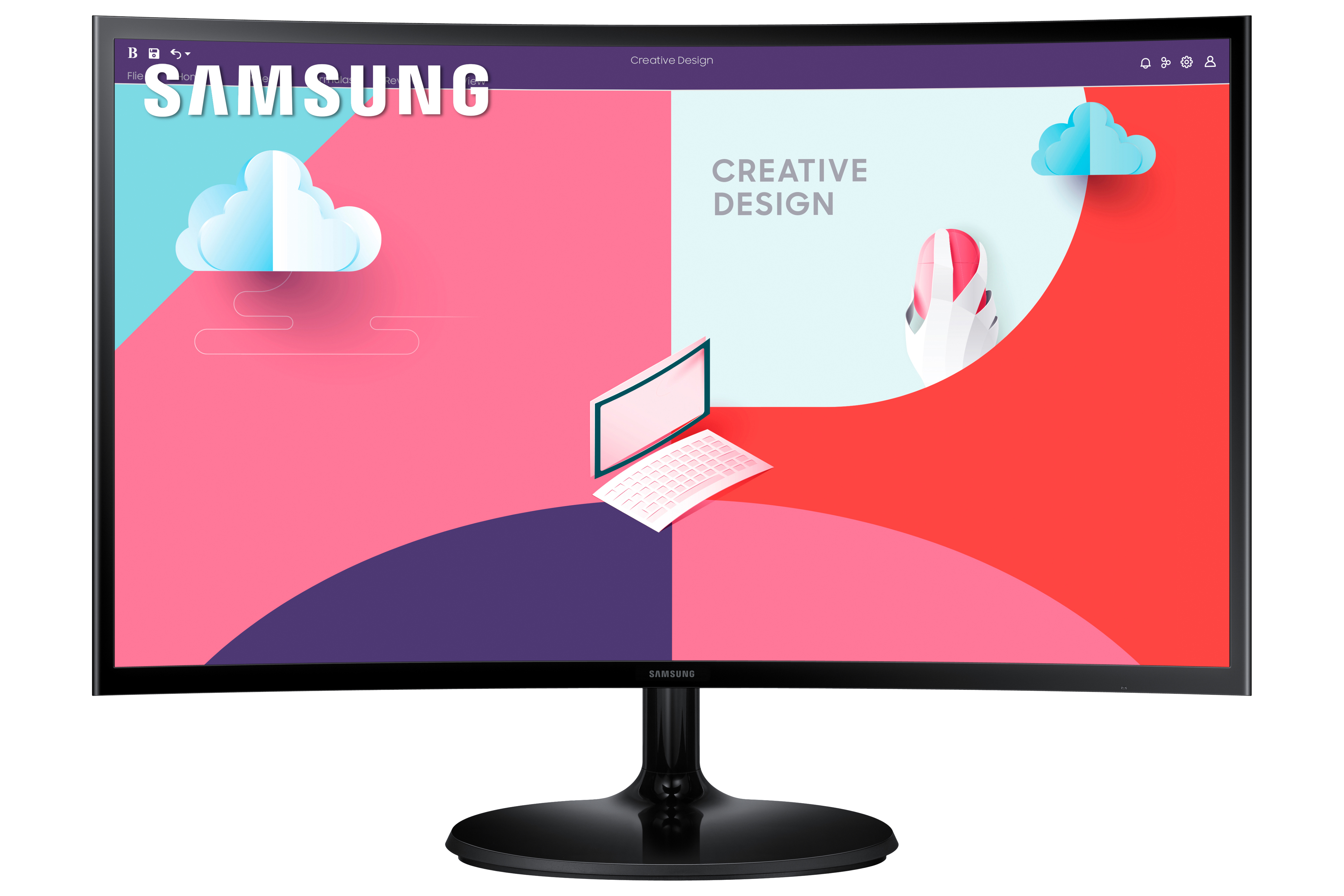 SAMSUNG S24C364EAU 24 Zoll 75 (4 Hz) ms Monitor Reaktionszeit, Full-HD