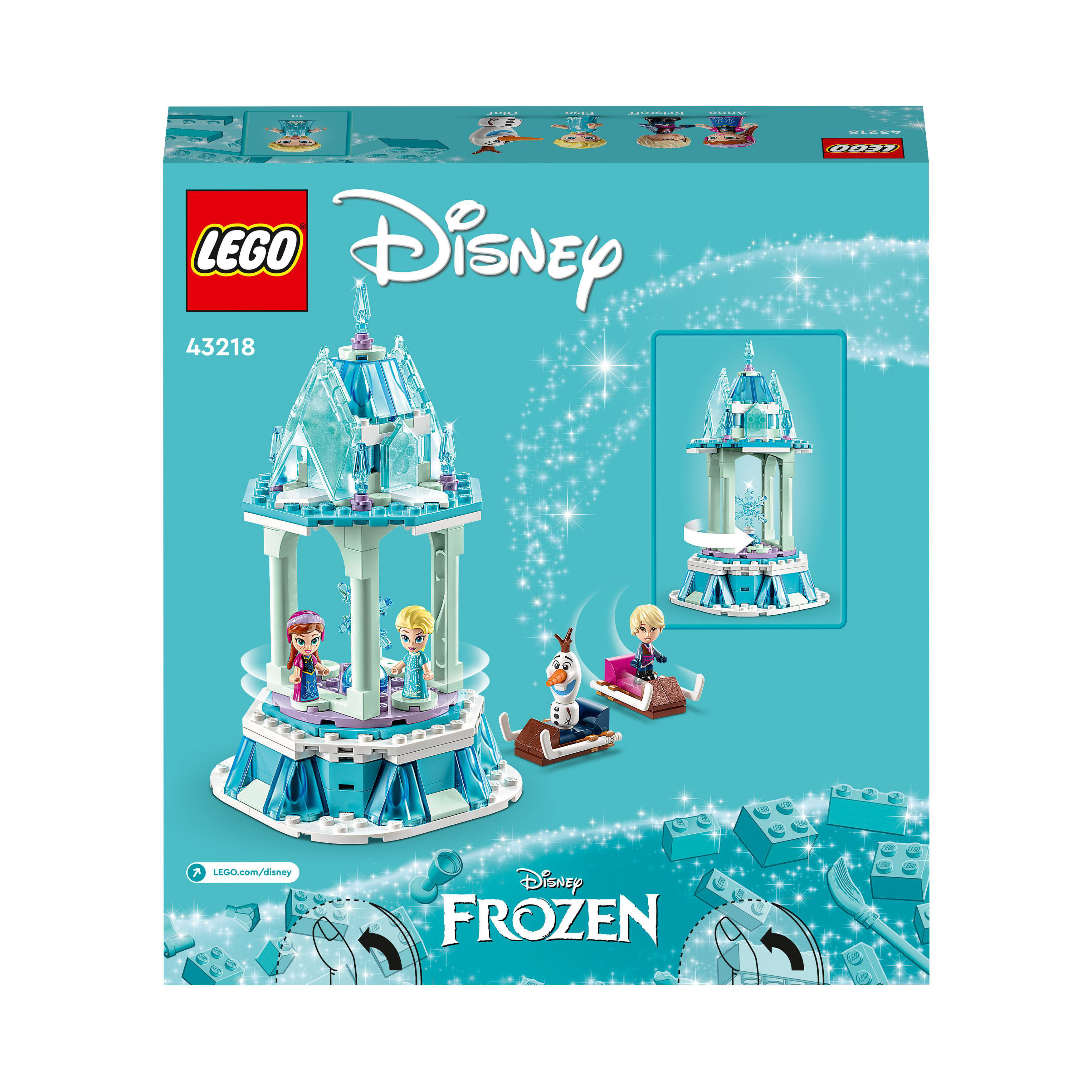 Disney magisches Princess Annas und Bausatz, 43218 LEGO Karussell Elsas Mehrfarbig