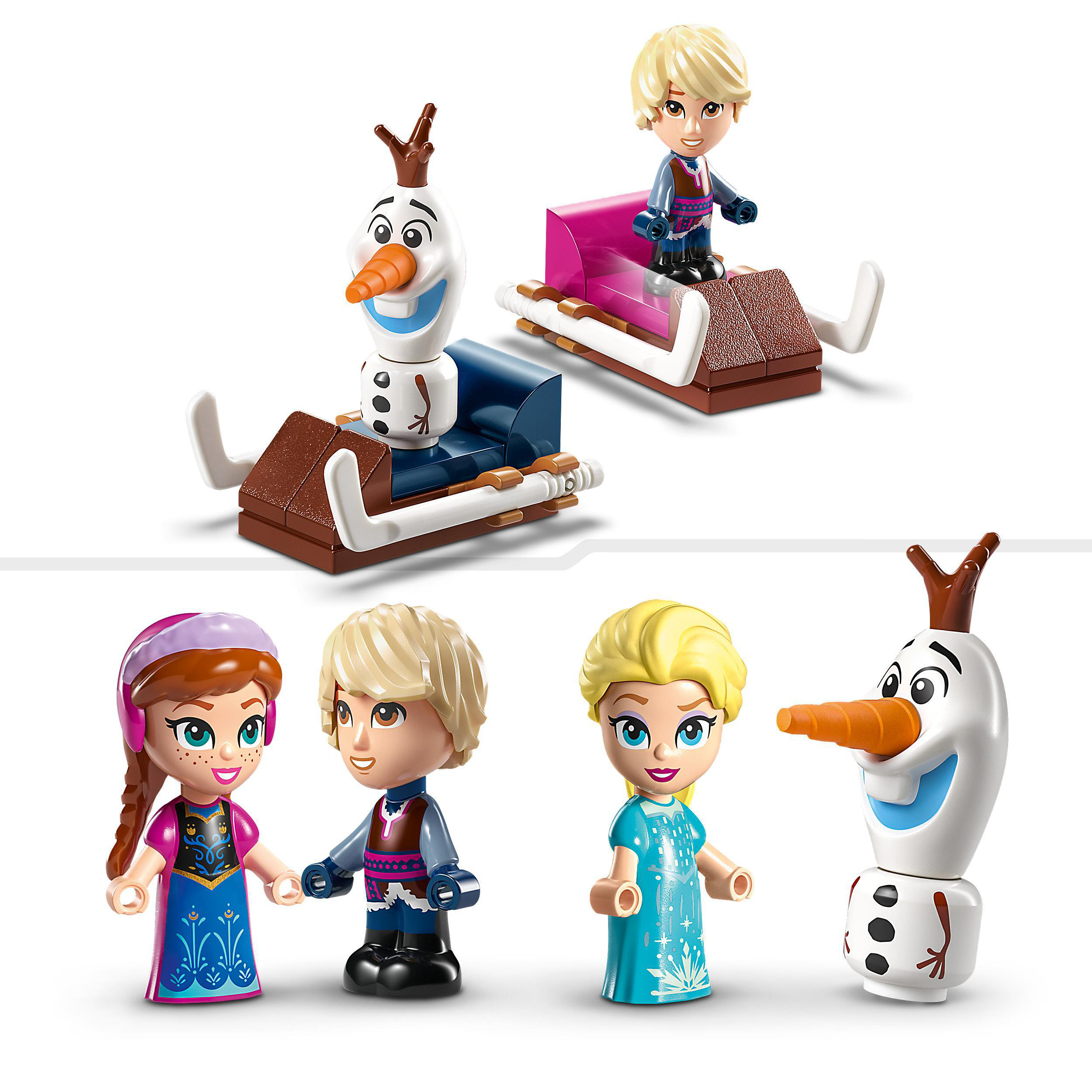 LEGO Disney Princess 43218 Annas Mehrfarbig Bausatz, Karussell magisches und Elsas
