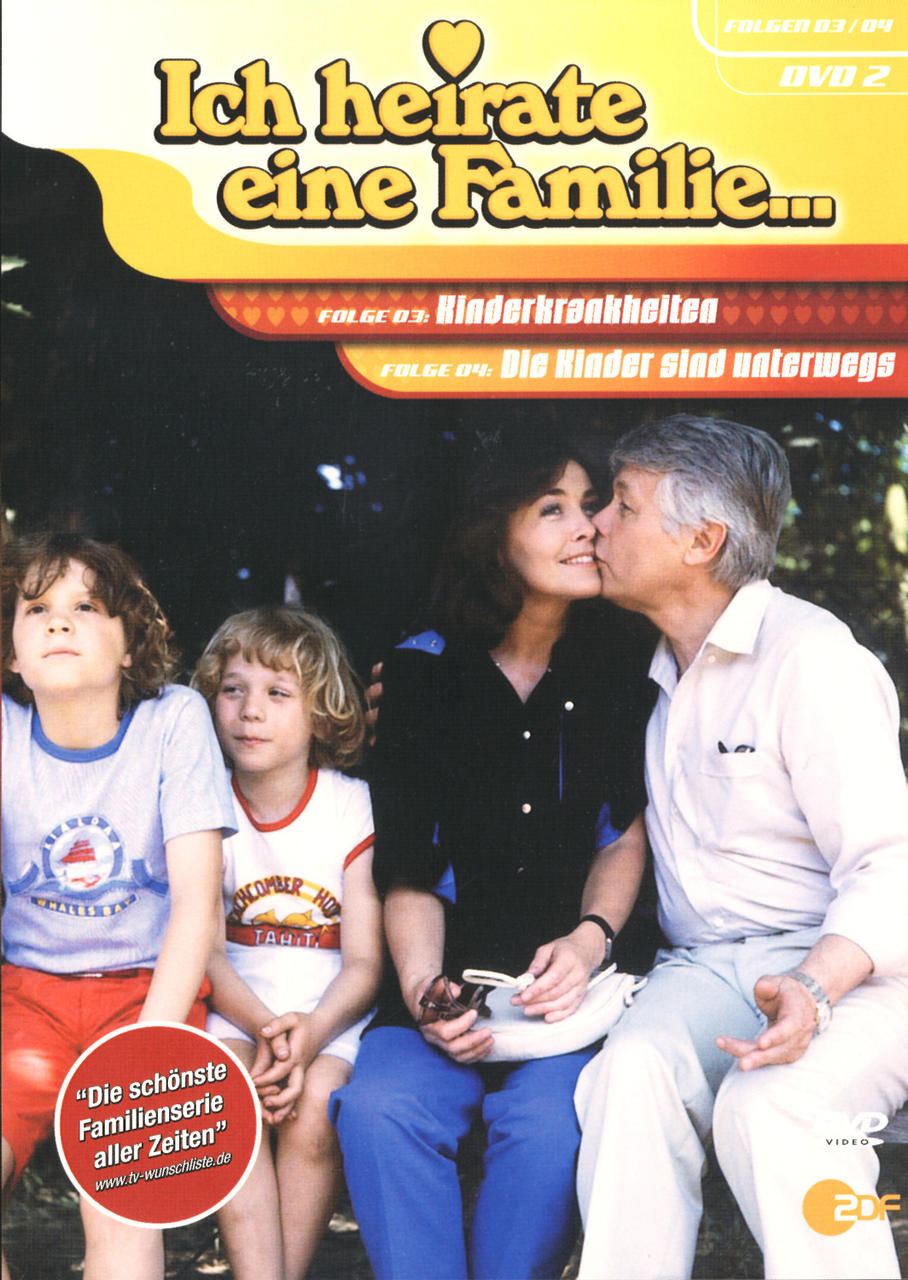 DVD-Cover mit Familienfoto und Text auf Deutsch. Merkmale einer TV-Serie über Familie.