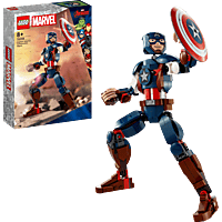 LEGO Marvel 76258 Captain America Baufigur Bausatz, Mehrfarbig