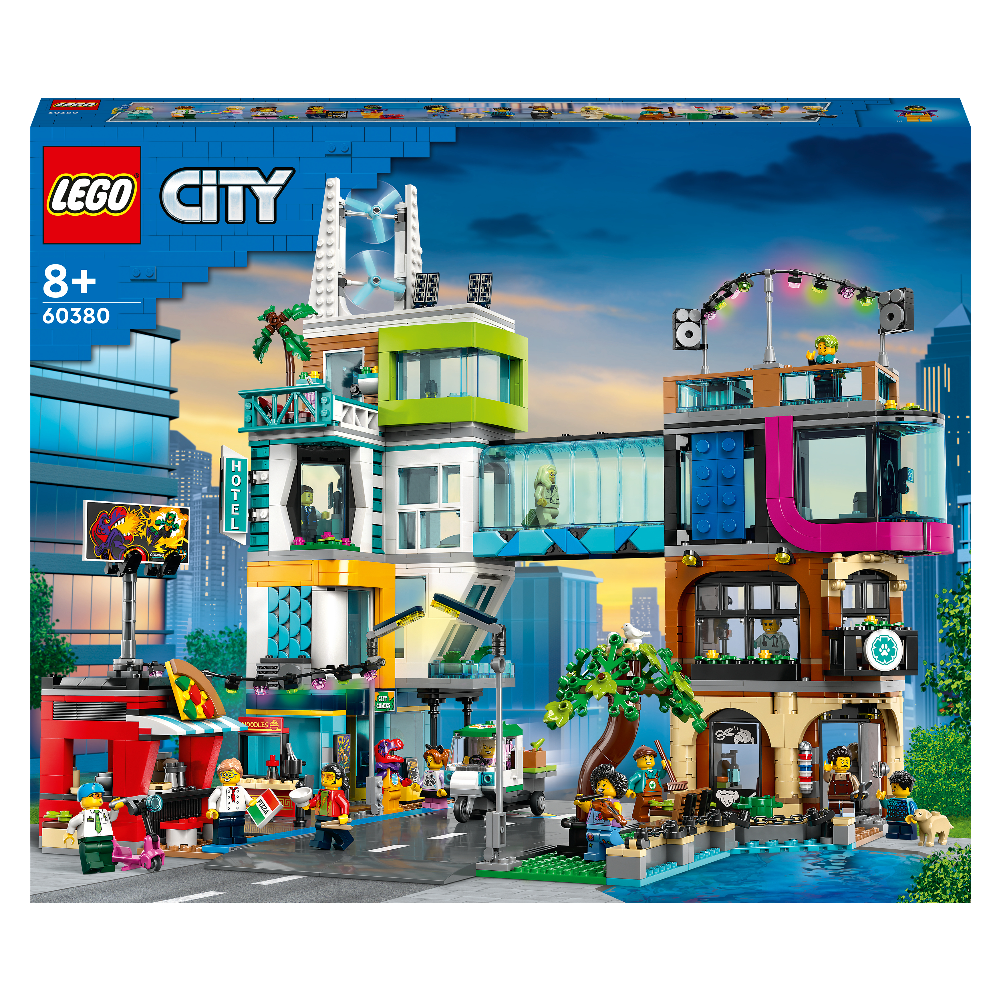 LEGO City 60380 Stadtzentrum Bausatz, Mehrfarbig