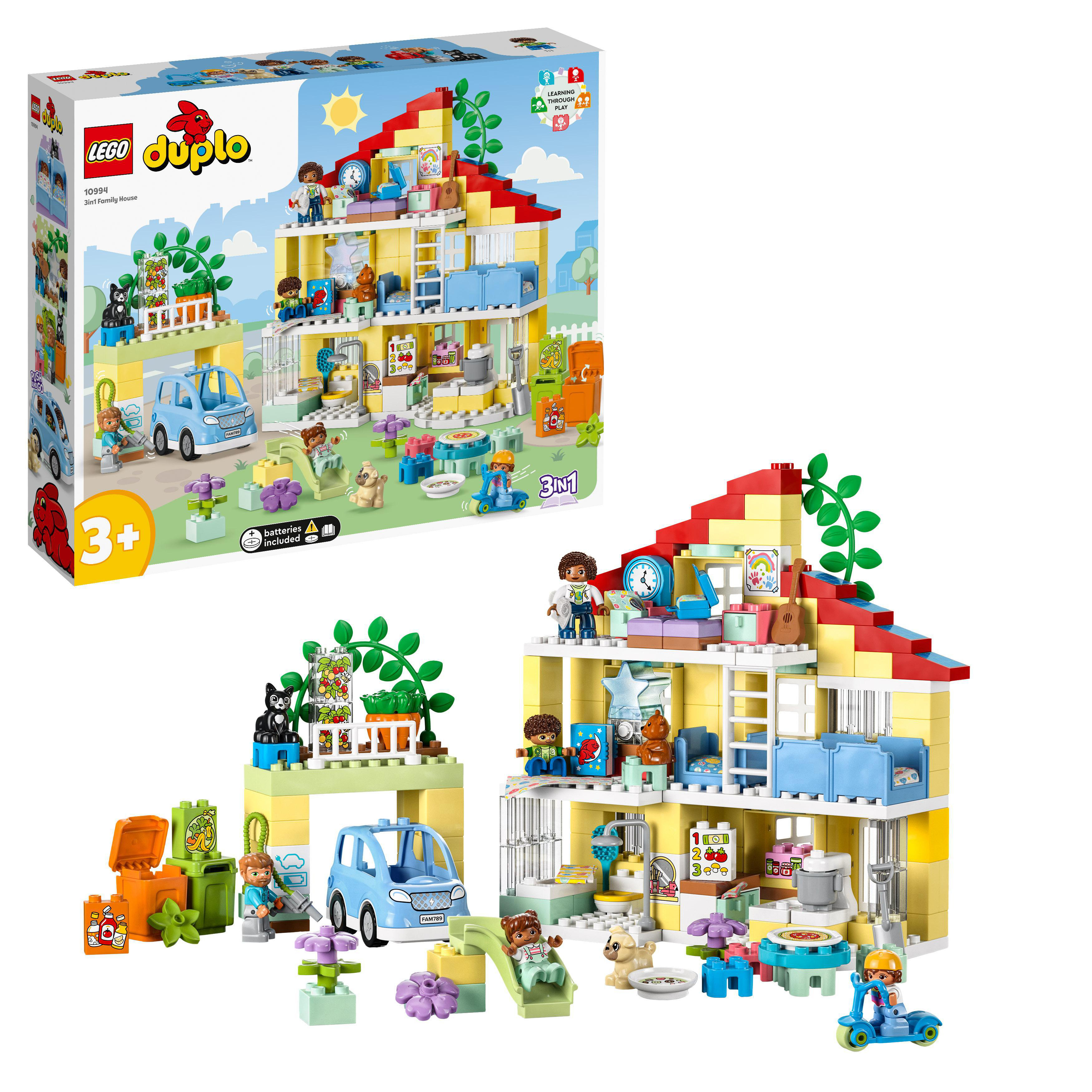 LEGO 3-in-1-Familienhaus 10994 DUPLO Bausatz, Mehrfarbig