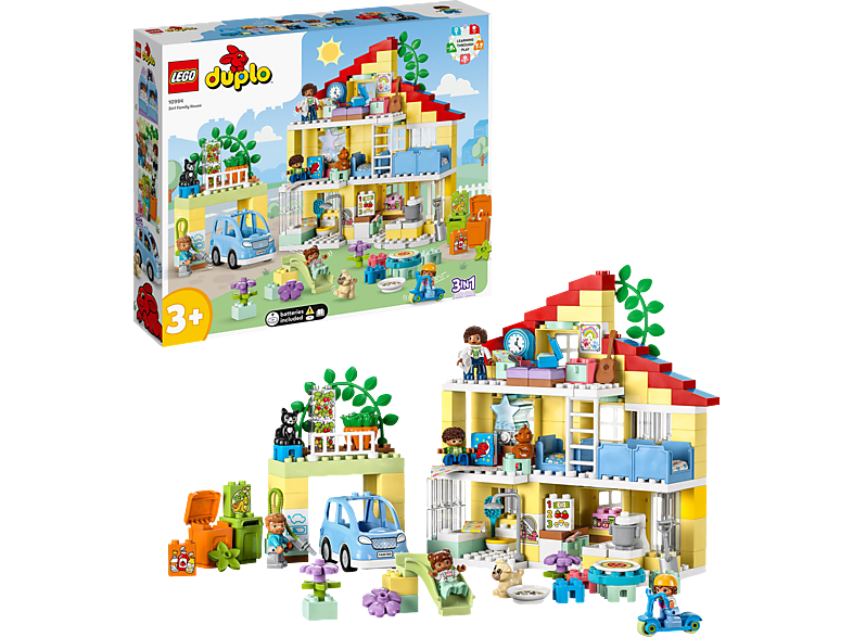 LEGO 3-in-1-Familienhaus 10994 DUPLO Bausatz, Mehrfarbig