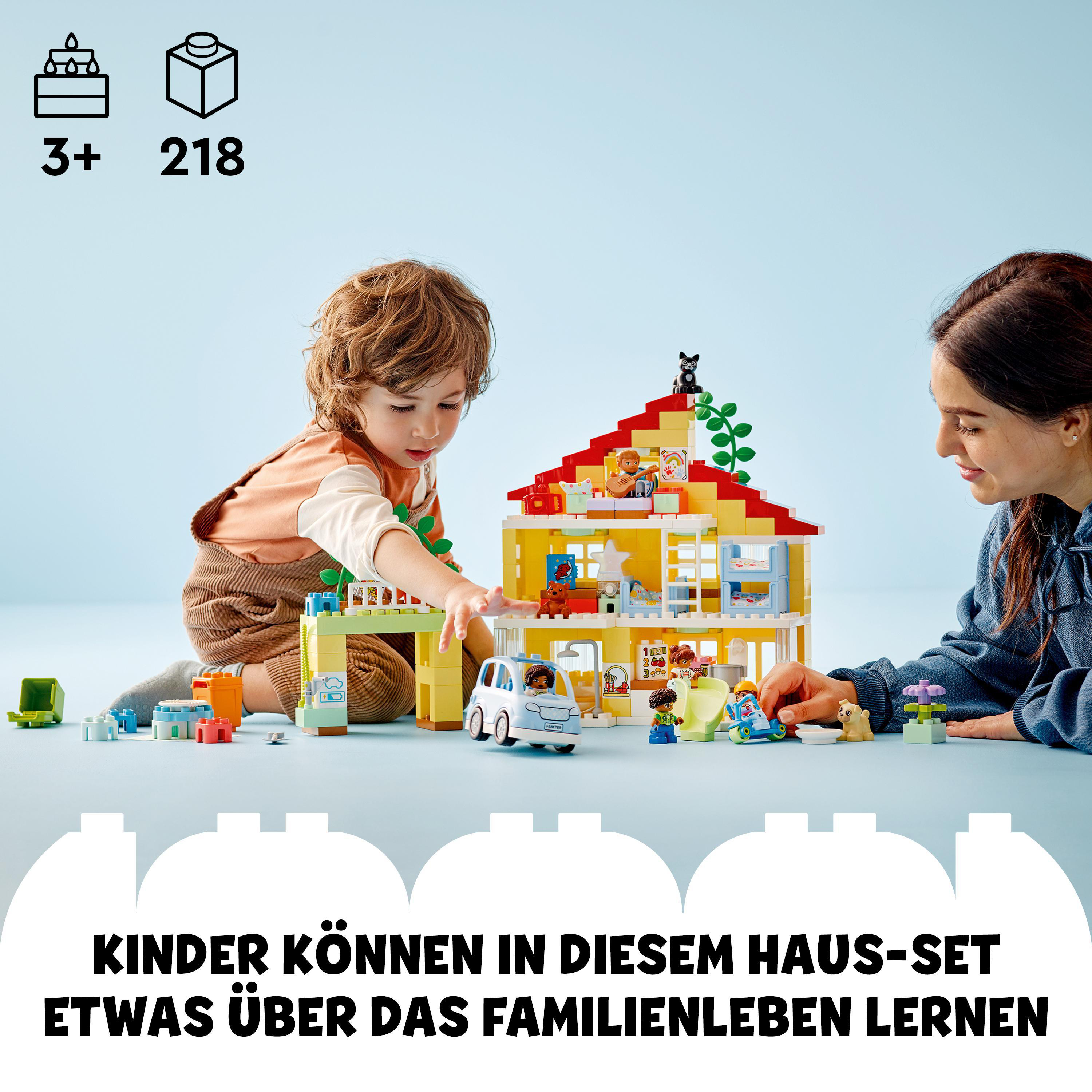 LEGO DUPLO 10994 3-in-1-Familienhaus Bausatz, Mehrfarbig
