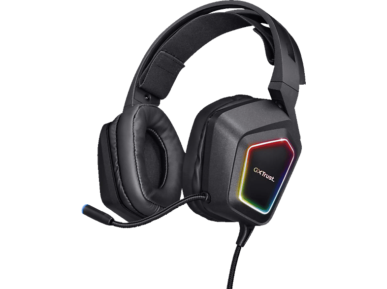 TRUST GXT 450 Blizz 7.1 Surround Sound Over-ear RGB Gaming Headset - Schwarz